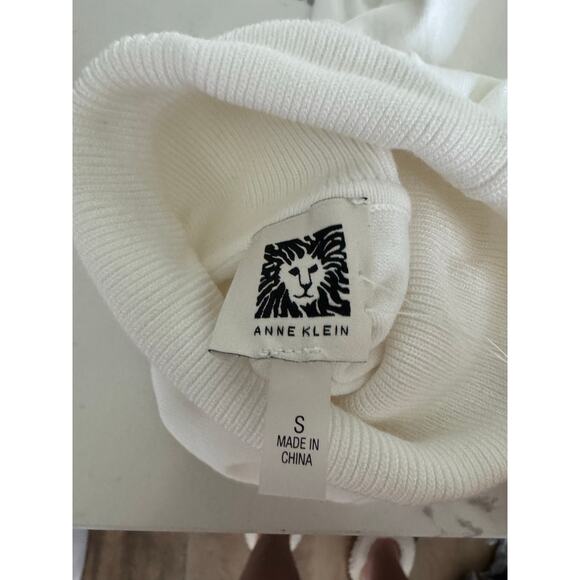 Anne Klein Women's Short-Sleeve Turtleneck Sweater Fall Layering Size Small - Picture 5 of 8